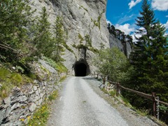 Kunkelspass, Tunneleingang