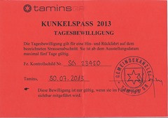 Kunkelspass Fahrerlaubnis 2013