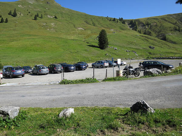 Mittelpunkt der Schweiz, Parkplatz